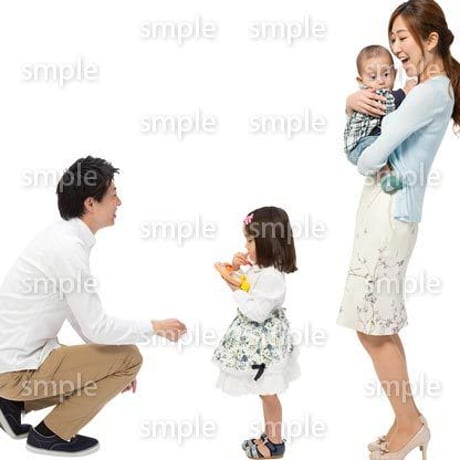 Cutout People　4人ファミリー　GG_453