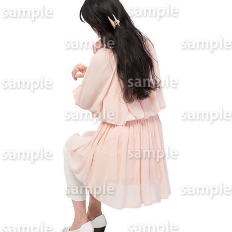 人物切抜きセット☆座る女性　1_set169