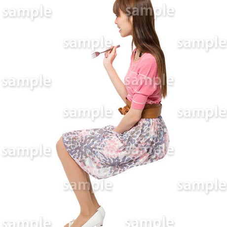 人物切抜きセット☆座る女性　1_set169