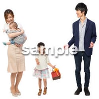 Cutout People　4人ファミリー　GG_411