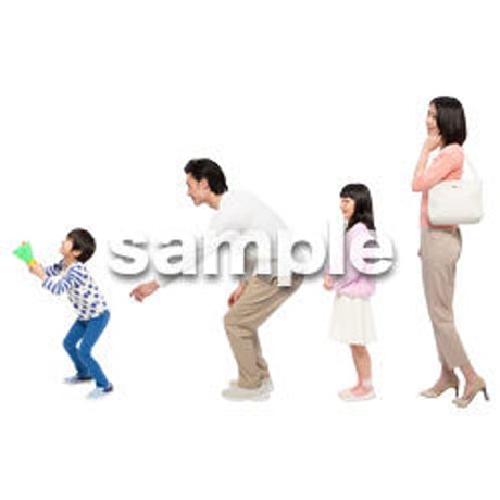 Cutout People　4人ファミリー　GG_403