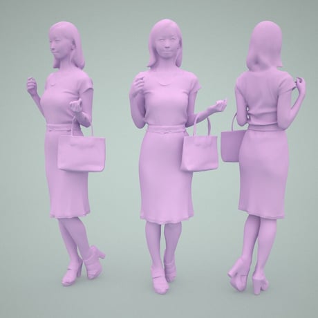3D人物素材  [Posed]  099_Aya