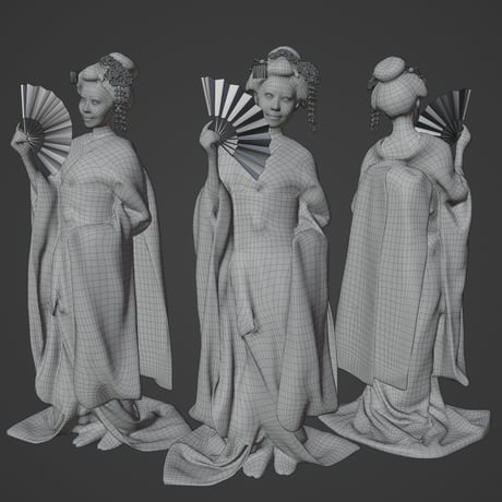 舞妓3Dモデル02