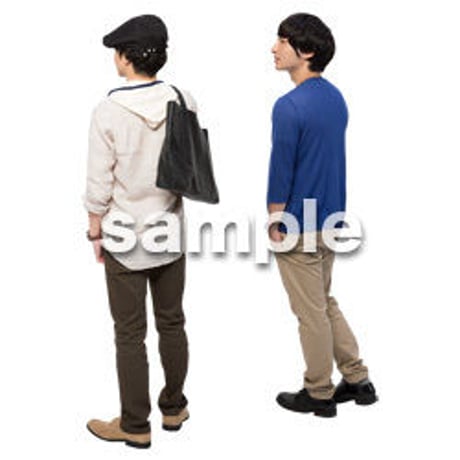 Cutout People　男性ペア　JJ_394