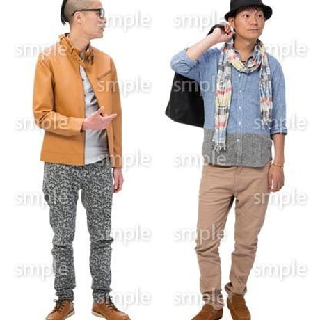 Cutout People　男性ペア　JJ_396