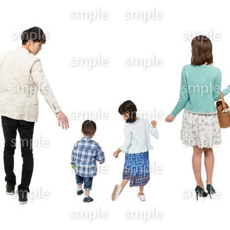 Cutout People　4人ファミリー　GG_245