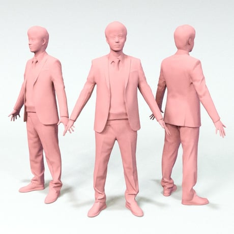 3D人モデルAポーズ　104_Sota