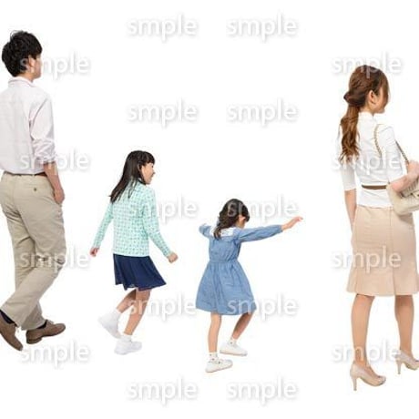 Cutout People　4人ファミリー　GG_319