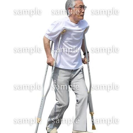 人物切抜き素材　シニア介護編　S_175
