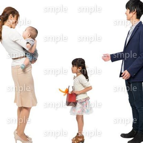 Cutout People　4人ファミリー　GG_413