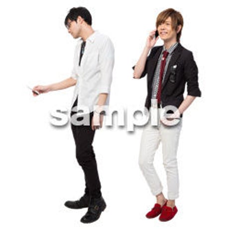 Cutout People　男性ペア　JJ_407