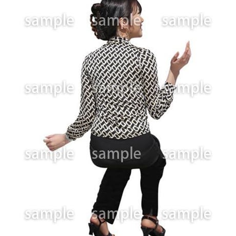 人物切抜き素材　座る人Ⅱ編　Q_169