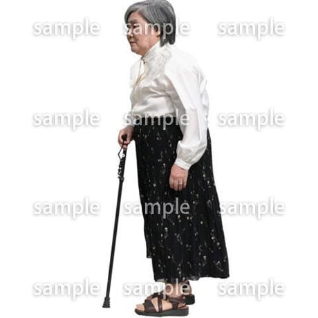 人物切抜き素材　シニア編　C_335