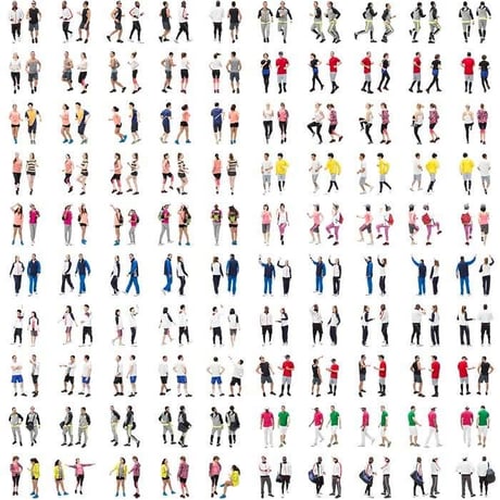 03Cutout People スポーツV1 [ダウンロード版]