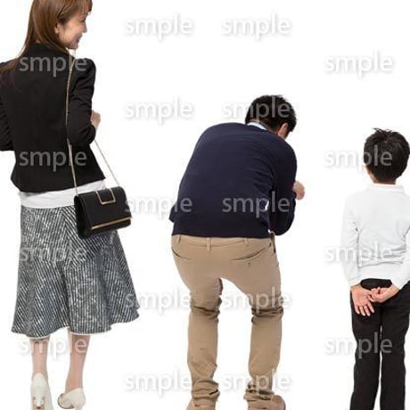 Cutout People　ファミリー　GG_030