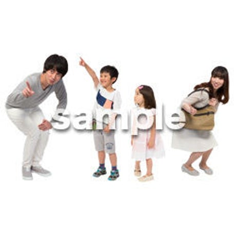 Cutout People　4人ファミリー　GG_477