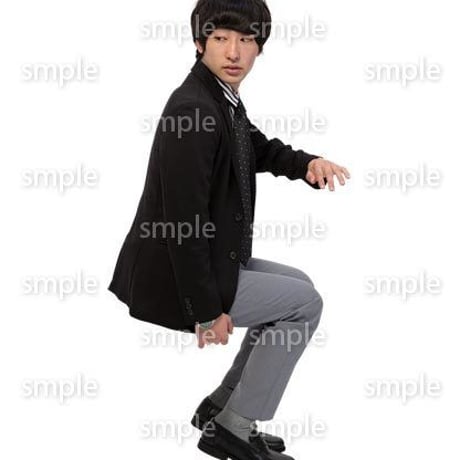 Cutout People　座る　男性　LL_144