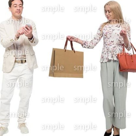 Cutout People　外国人ペア　JJ_476