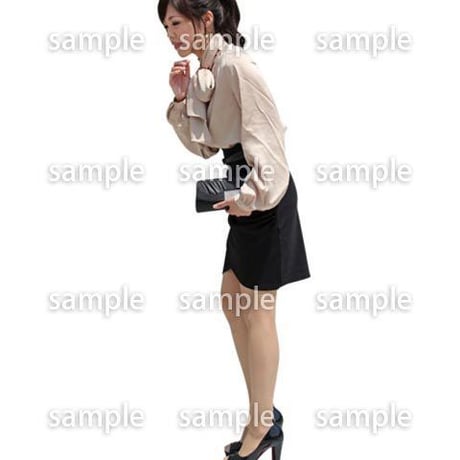 人物切抜き素材　ベーシックファッション編　P_163