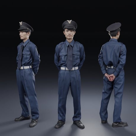 3D人物素材  [Posed]  156_Toshi