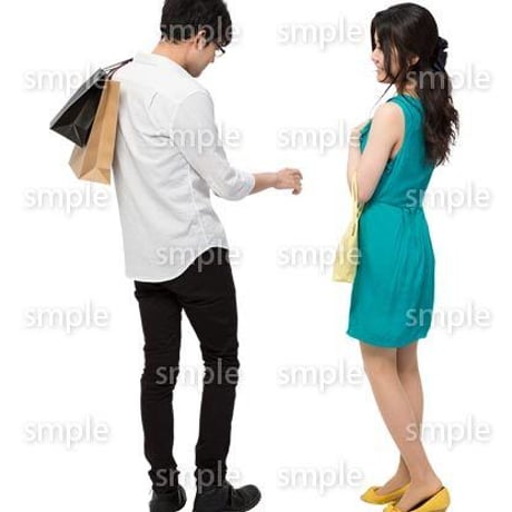 Cutout People　ショッピング　JJ_154