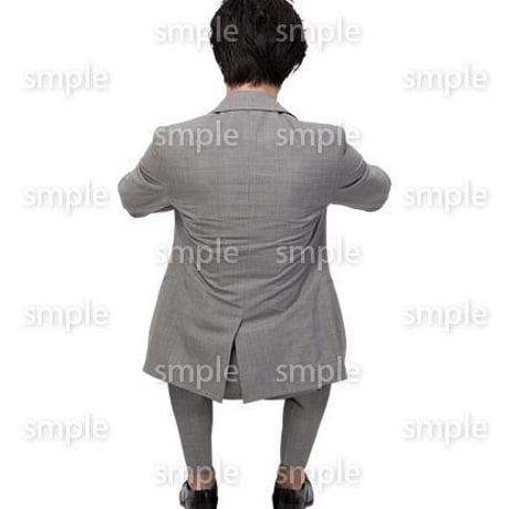 Cutout People　座る　男性　LL_245