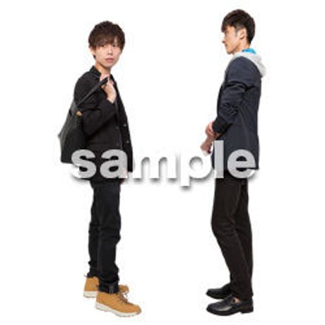 Cutout People　男性ペア　JJ_373