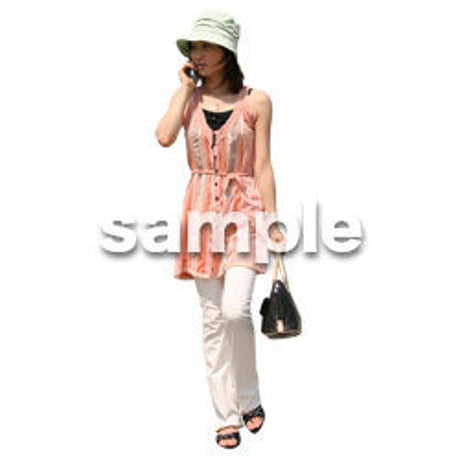 人物切抜き素材　夏服・フィットネス編　J_126