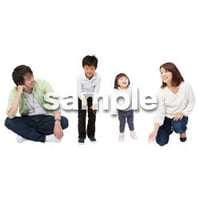 Cutout People　4人ファミリー　GG_486