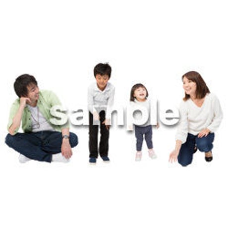 Cutout People　4人ファミリー　GG_486