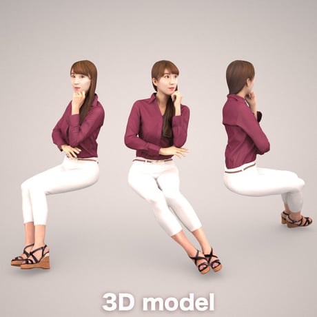 3D人物素材 [Posed]   009_Rika