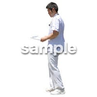 人物切抜き素材　シニア介護編　S_322