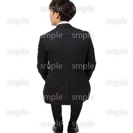 Cutout People　座る　男性　LL_045