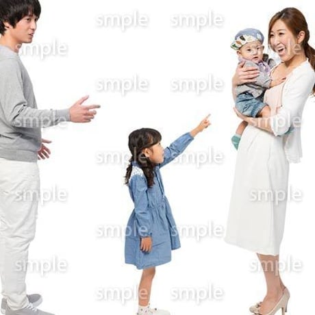 Cutout People　4人ファミリー　GG_438