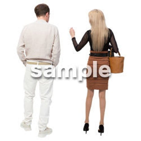 Cutout People　外国人ペア　JJ_475