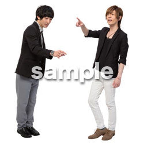 Cutout People　男性ペア　JJ_402
