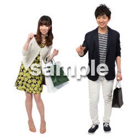 Cutout People　ショッピング　JJ_136