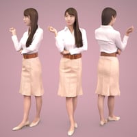 3D人物素材  [Posed]  007_Rika