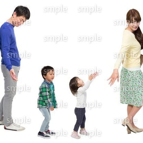 Cutout People　4人ファミリー　GG_228