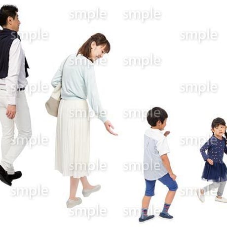 Cutout People　4人ファミリー　GG_324
