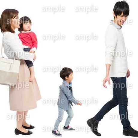 Cutout People　4人ファミリー　GG_428