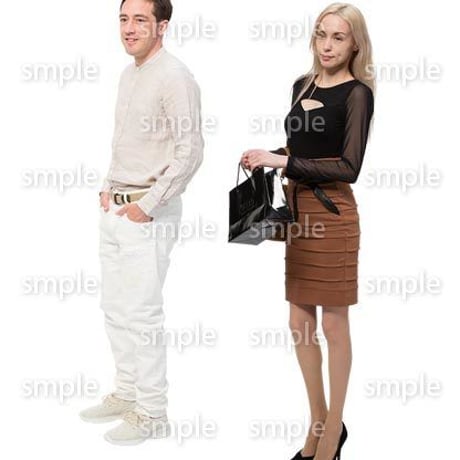 Cutout People　外国人ペア　JJ_472
