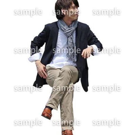 人物切抜き素材　アーバン・ショッピング編　M_465