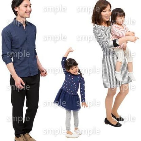 Cutout People　4人ファミリー　GG_442