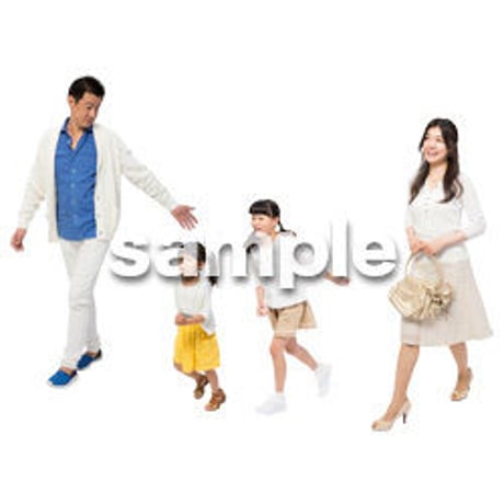 Cutout People　4人ファミリー　GG_307