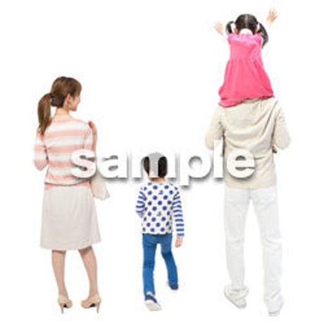 Cutout People　4人ファミリー　GG_105