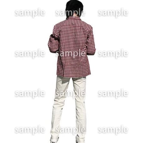 人物切抜き素材　カジュアル・ショッピング編　E_218