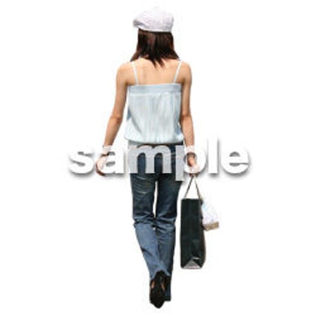人物切抜き素材　夏服・フィットネス編　J_125