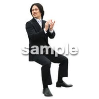 Cutout People　パーティー座る人　DD_432