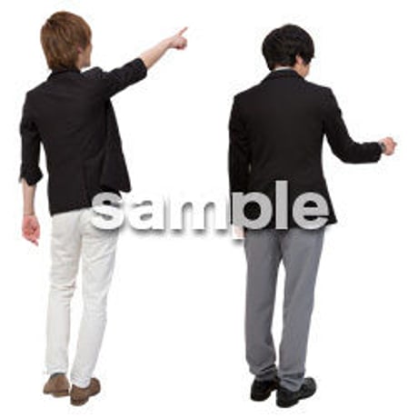 Cutout People　男性ペア　JJ_405